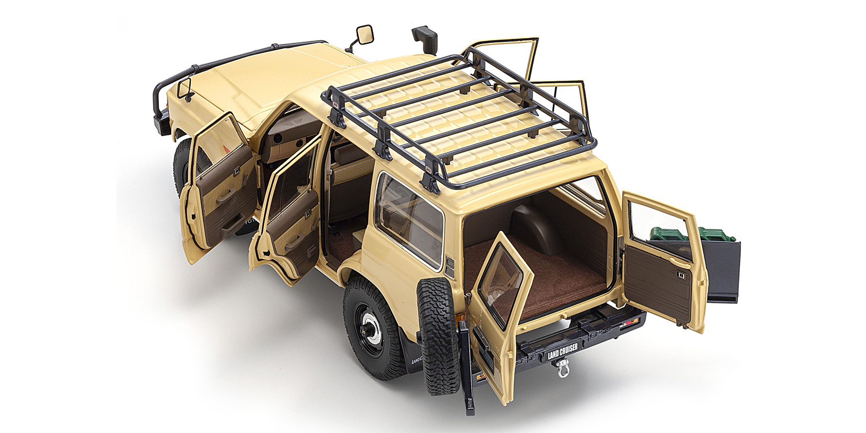 TOYOTA LAND CRUISER 60 - BEIGE - W/ROOF RACK + (08956XBE)
