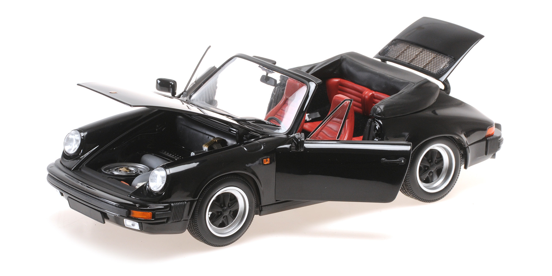 PORSCHE 911 CARRERA 3.2 CABRIOLET - 1983 - BLACK