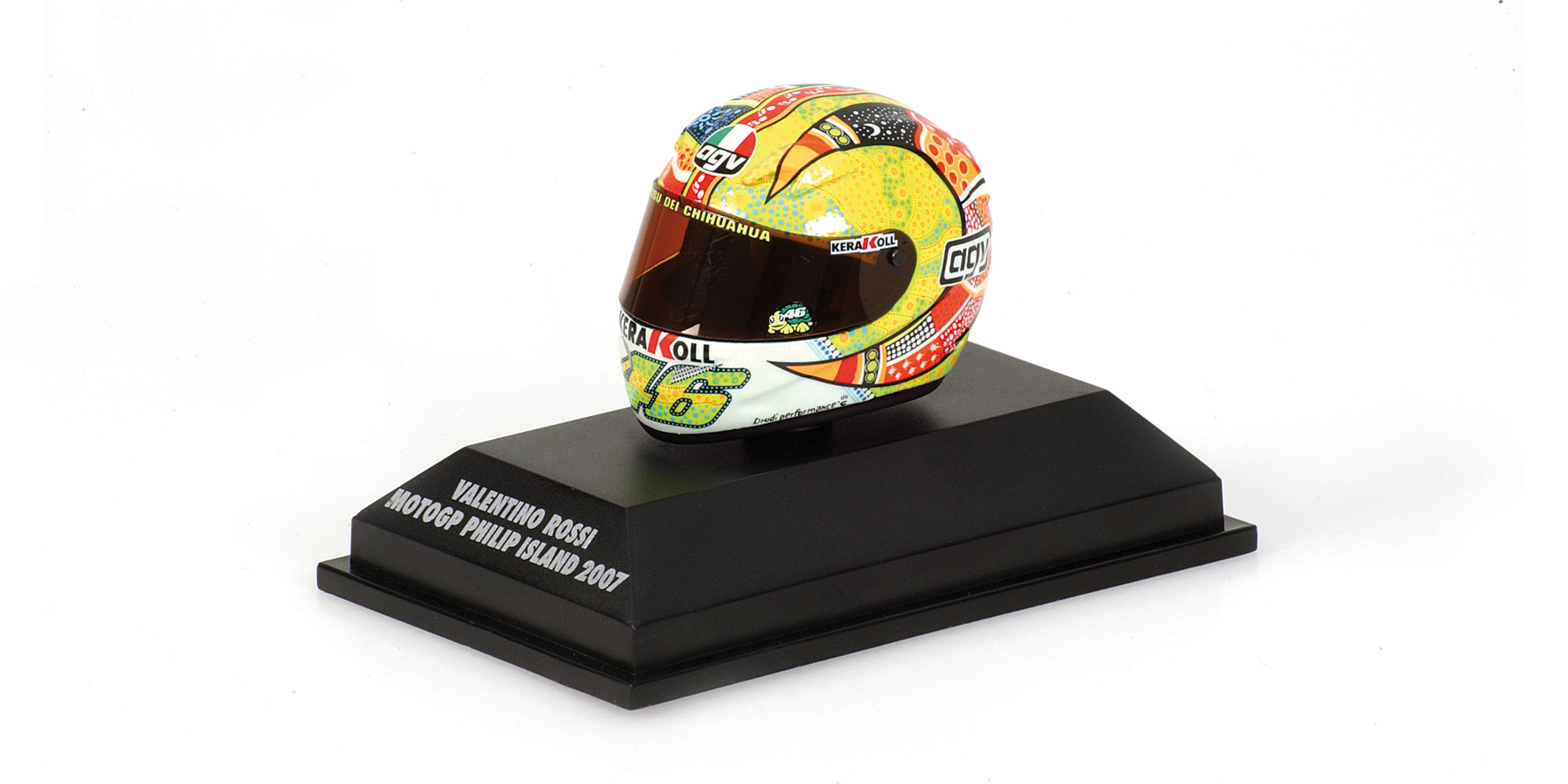 AGV HELMET - VALENTINO ROSSI - MOTOGP PHILIP ISLAND 2007