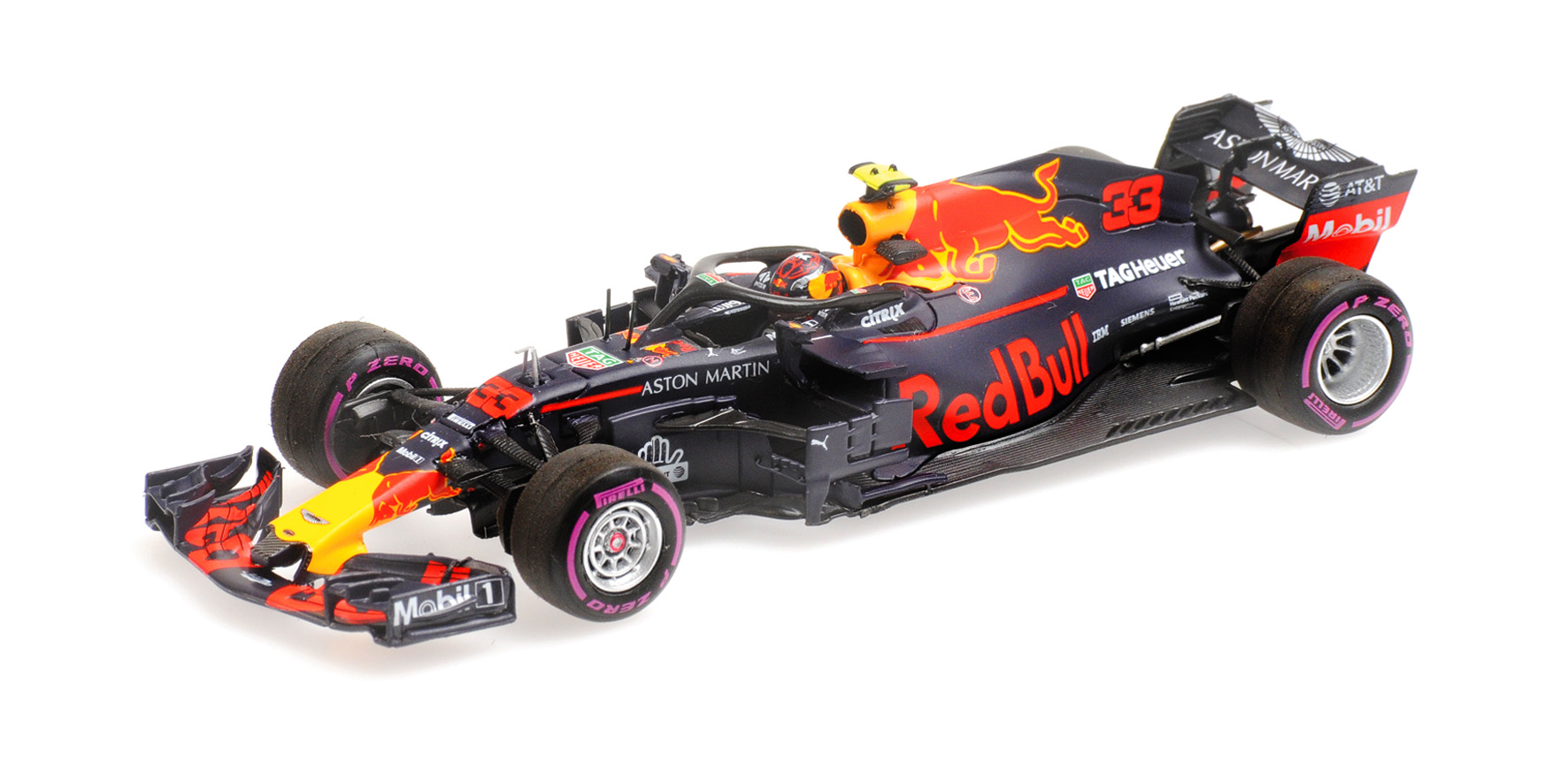 ASTON MARTIN RED BULL RACING TAG-HEUER RB14 - MAX VERSTAPPEN - WINNER MEXICAN GP 2018