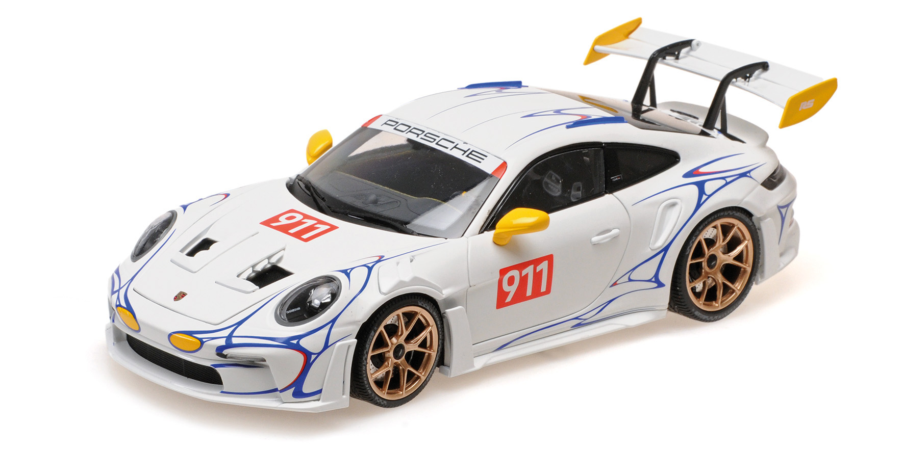 PORSCHE 911 (992) GT3RS - 2023 - WHITE/YELLOW DECOR
