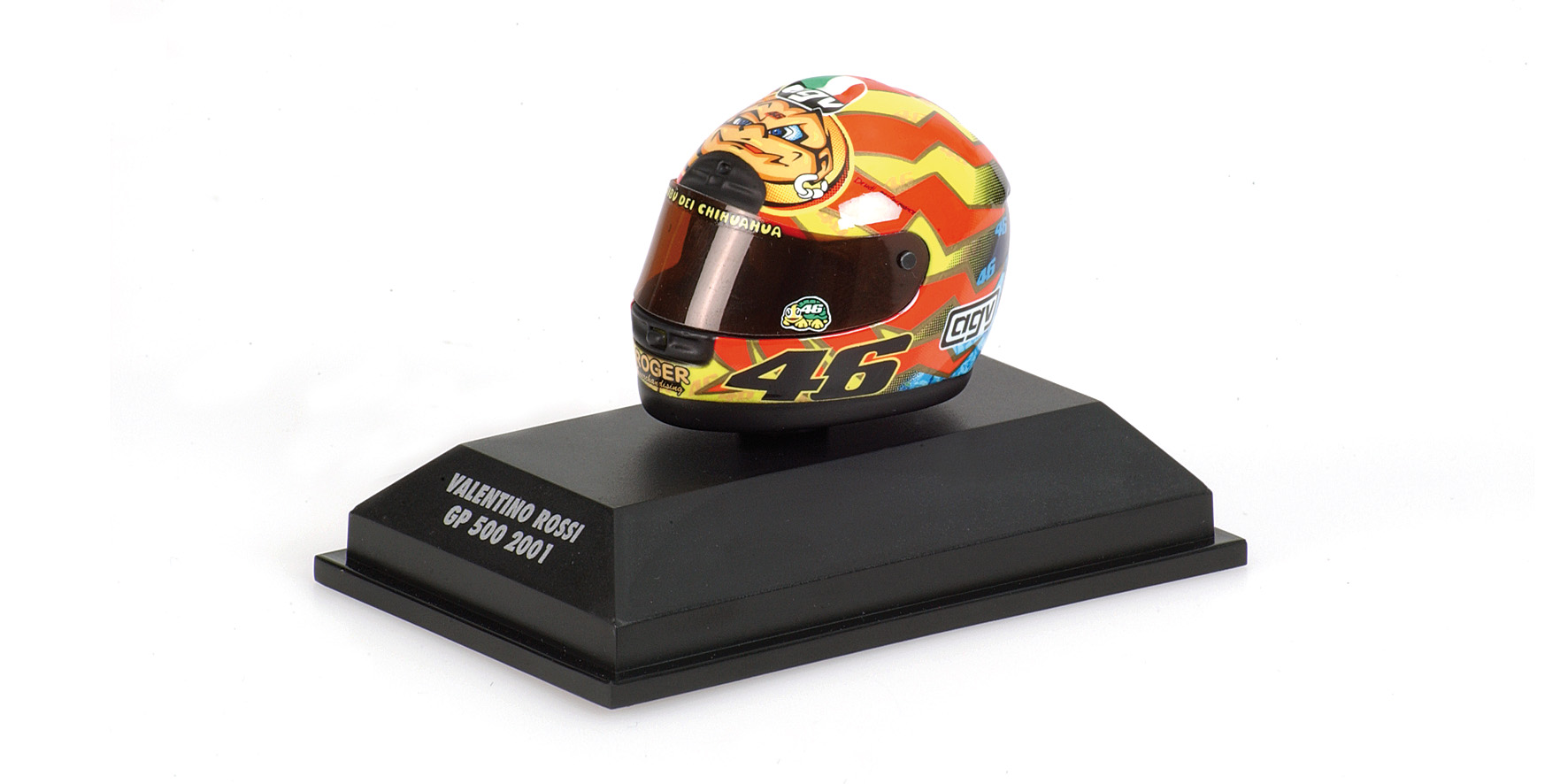 AGV HELMET - VALENTINO ROSSI - WORLD CHAMPION MOTOGP 2001