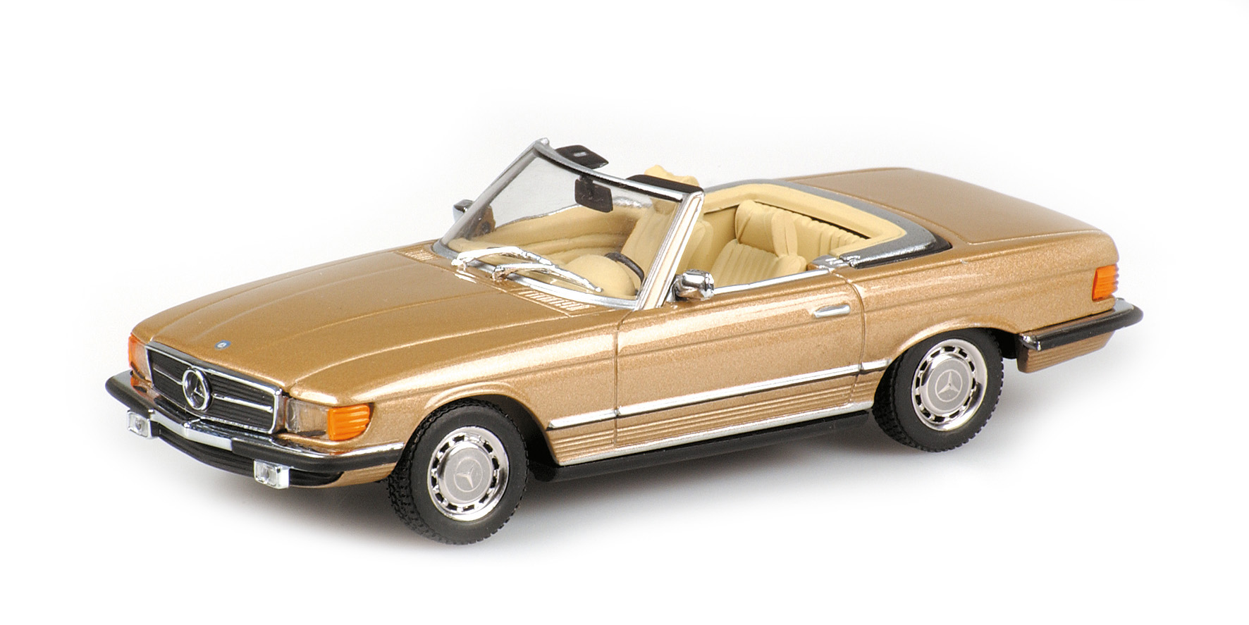 MERCEDES-BENZ 350 SL CABRIOLET (R107) - 1972 - GOLD METALLIC