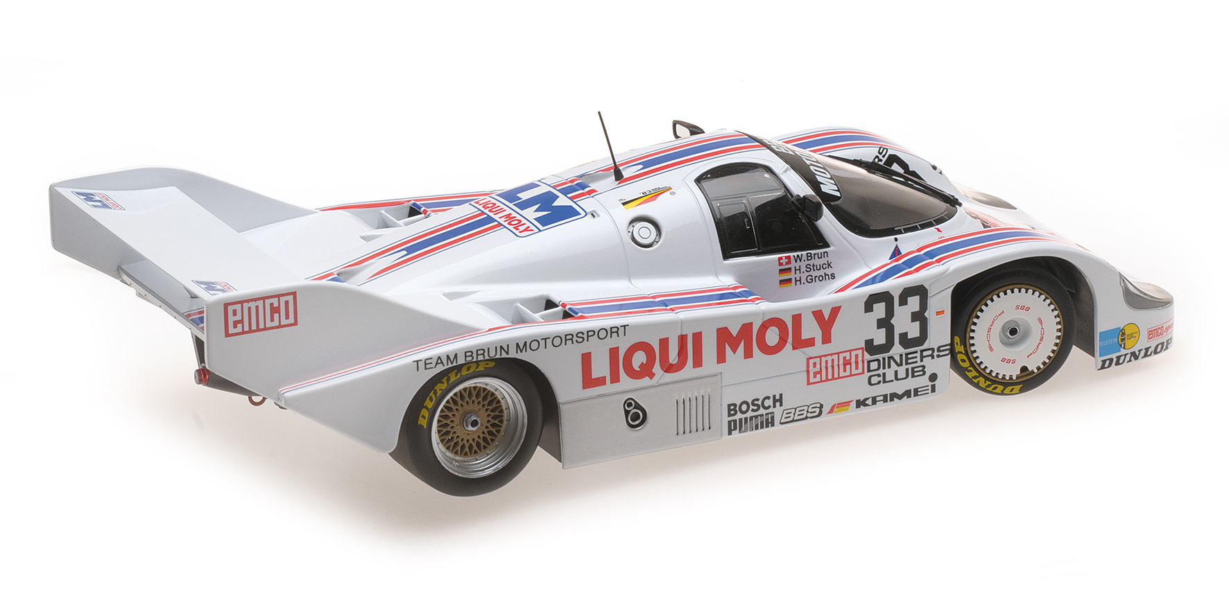 PORSCHE 956K - BRUN MOTORSPORT - STUCK/GROHS/BRUN - 1000 KM SPA 1983