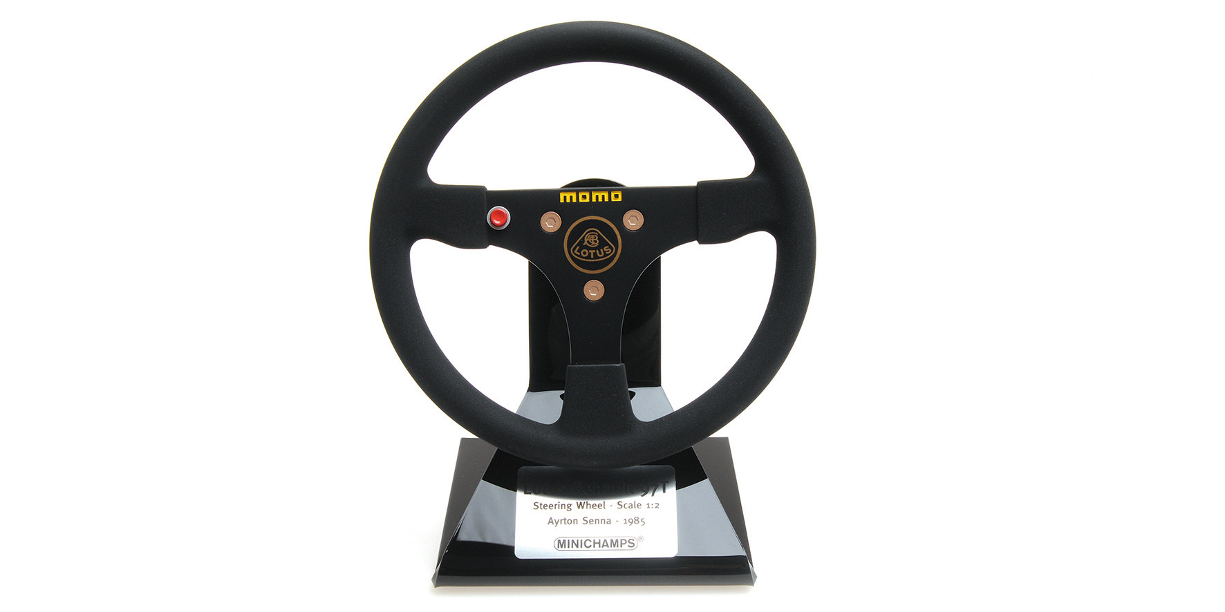 LOTUS RENAULT 97T STEERING WHEEL - 1985 - AYRTON SENNA