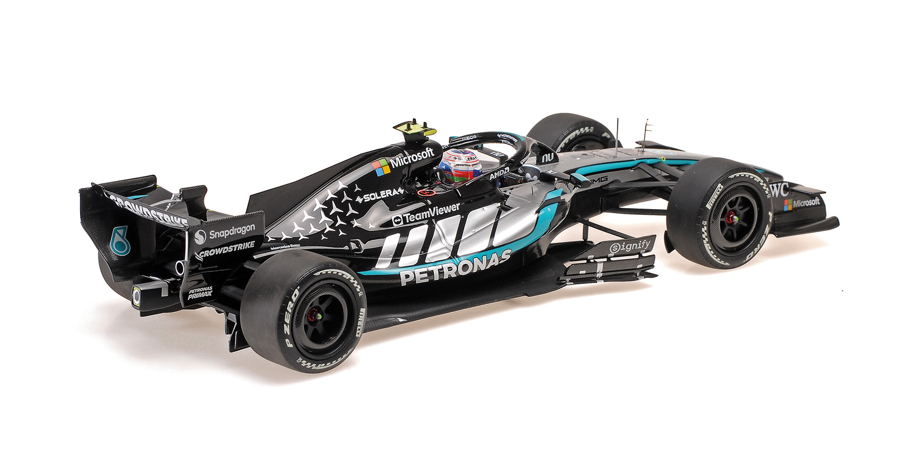 MERCEDES-AMG PETR. F1 TEAM W17 - K. ANTONELLI – 1ST POLE POS. CHINESE GP 2026 W/POLE POSITION TYRE