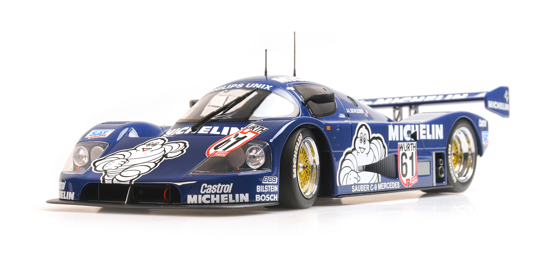 SAUBER MERCEDES C9 - JEAN-LOUIS SCHLESSER - WINNER ADAC SUPERSPRINT 1987