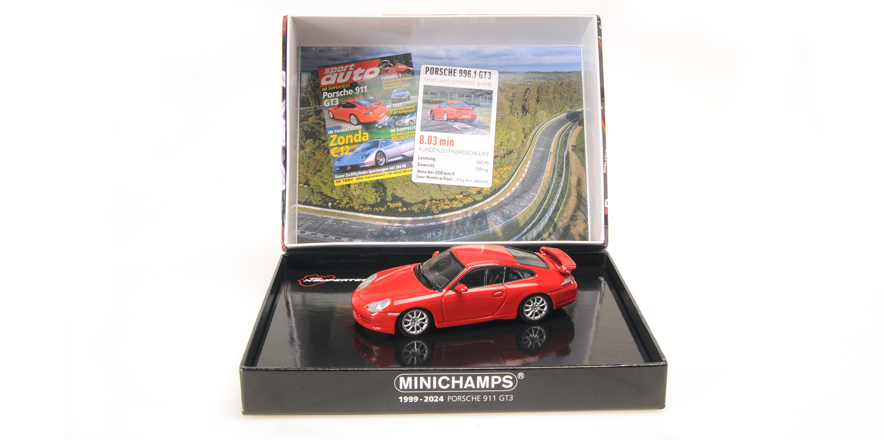 PORSCHE 911 GT3 - 1999 - RED - SPORT AUTO