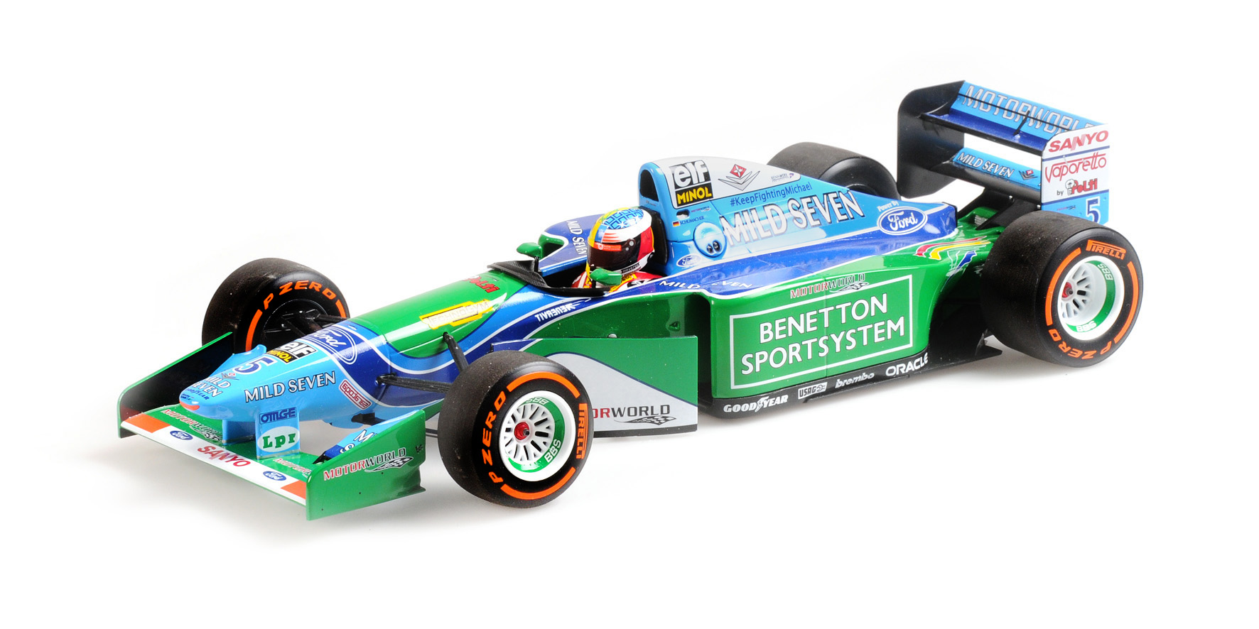 BENETTON FORD B194 - MICK SCHUMACHER - DEMONSTRATION RUN - BELGIAN GP 2017