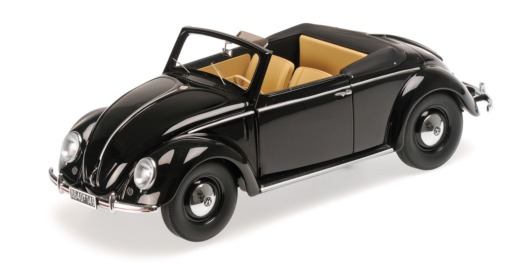 VOLKSWAGEN 1200 CABRIOLET HEBMUELLER - 1949 - BLACK