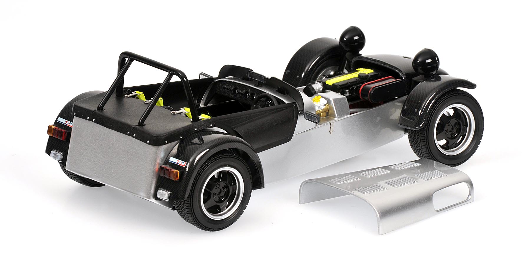 CATERHAM SUPER SEVEN - 'JPE' - SILVER/BLACK (WITH CARBON)