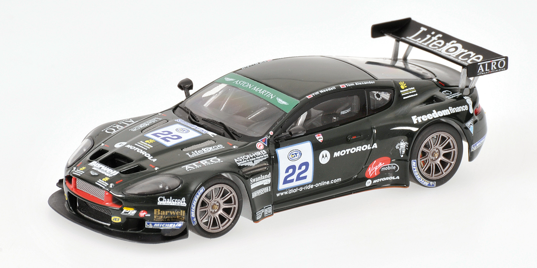 ASTON MARTIN DBRS9 - ALEXANDER/NEEDELL - TEAM BARWELL MOTORSPORT -  FIA GT3 RACE SPA 2006