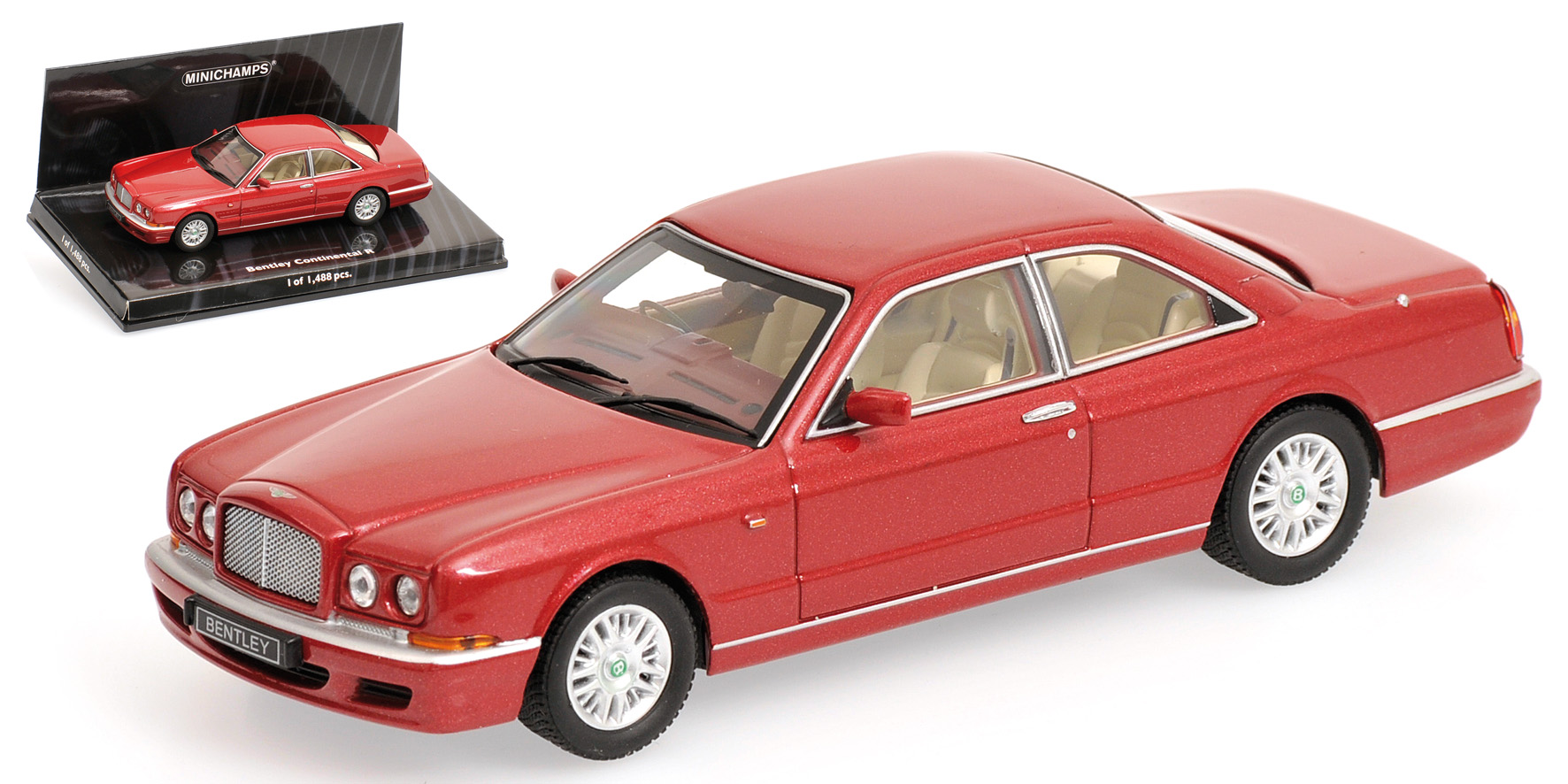 BENTLEY CONTINENTAL R - 1996 - RED METALLIC