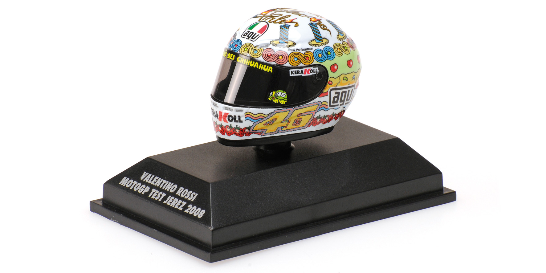 AGV HELMET - VALENTINO ROSSI - MOTOGP - 'COMPLEANNO VALE' - 2008