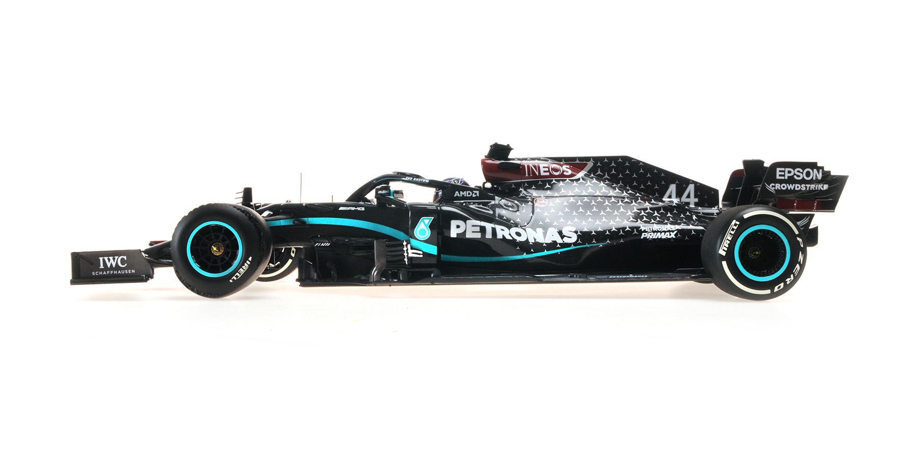MERCEDES-AMG PETRONAS F1 TEAM W11 EQ PERF. - L. HAMILTON - WINNER BRITISH GP 2020 FLAT TYRE