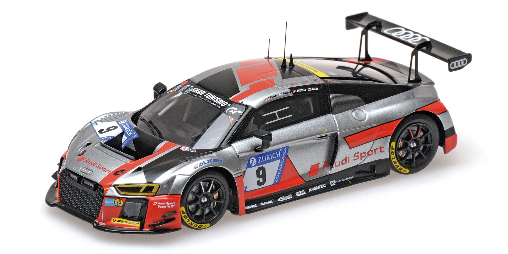 AUDI R8 LMS - AUDI SPORT TEAM WRT - MÜLLER/FÄSSLER/FRIJNS/RAST - 3RD 24H NÜRBURGRING 2017