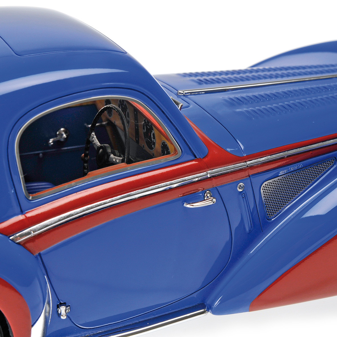 DELAHAYE TYPE 145 V-12 COUPÉ - 1937 - BLUE/RED