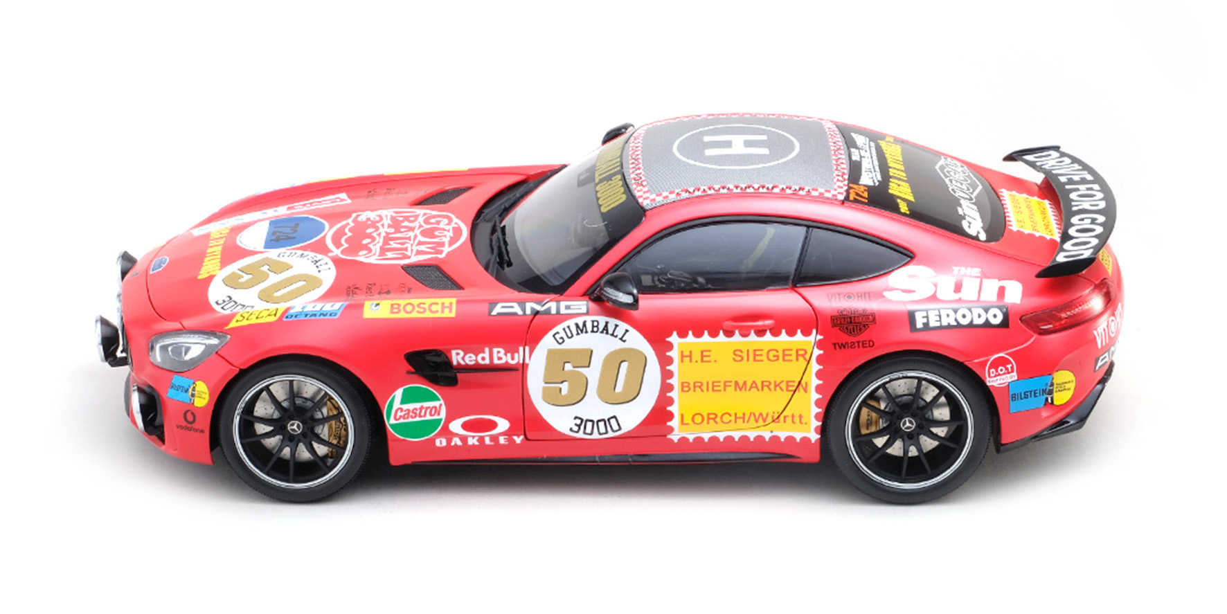 MERCEDES-AMG GT R - 2017 - ROTE SAU WITH DRIVING LAMP