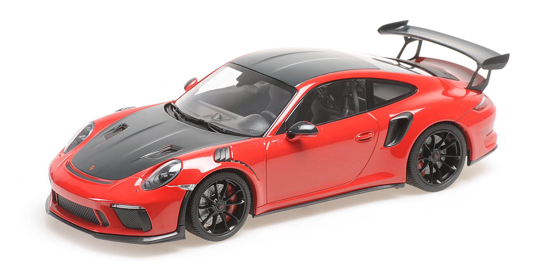 PORSCHE 911 GT3RS (991.2) - 2019 - RED W/ WEISSACH PACKAGE W/ BLACK WHEELS