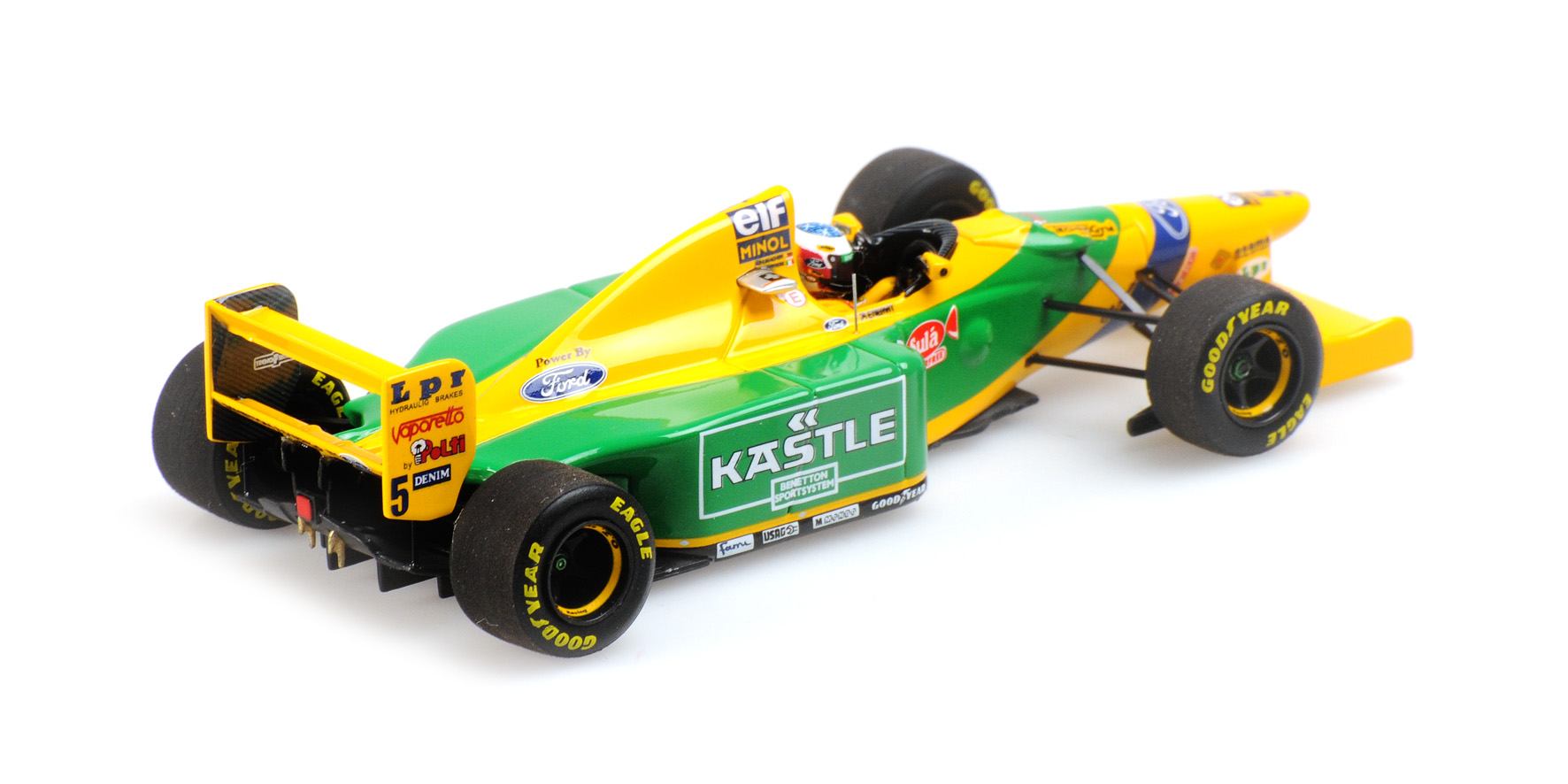 BENETTON FORD B193B - MICHAEL SCHUMACHER - 1ST HOME GP PODIUM 1993 - EXCL. FOR MINICHAMPS.DE