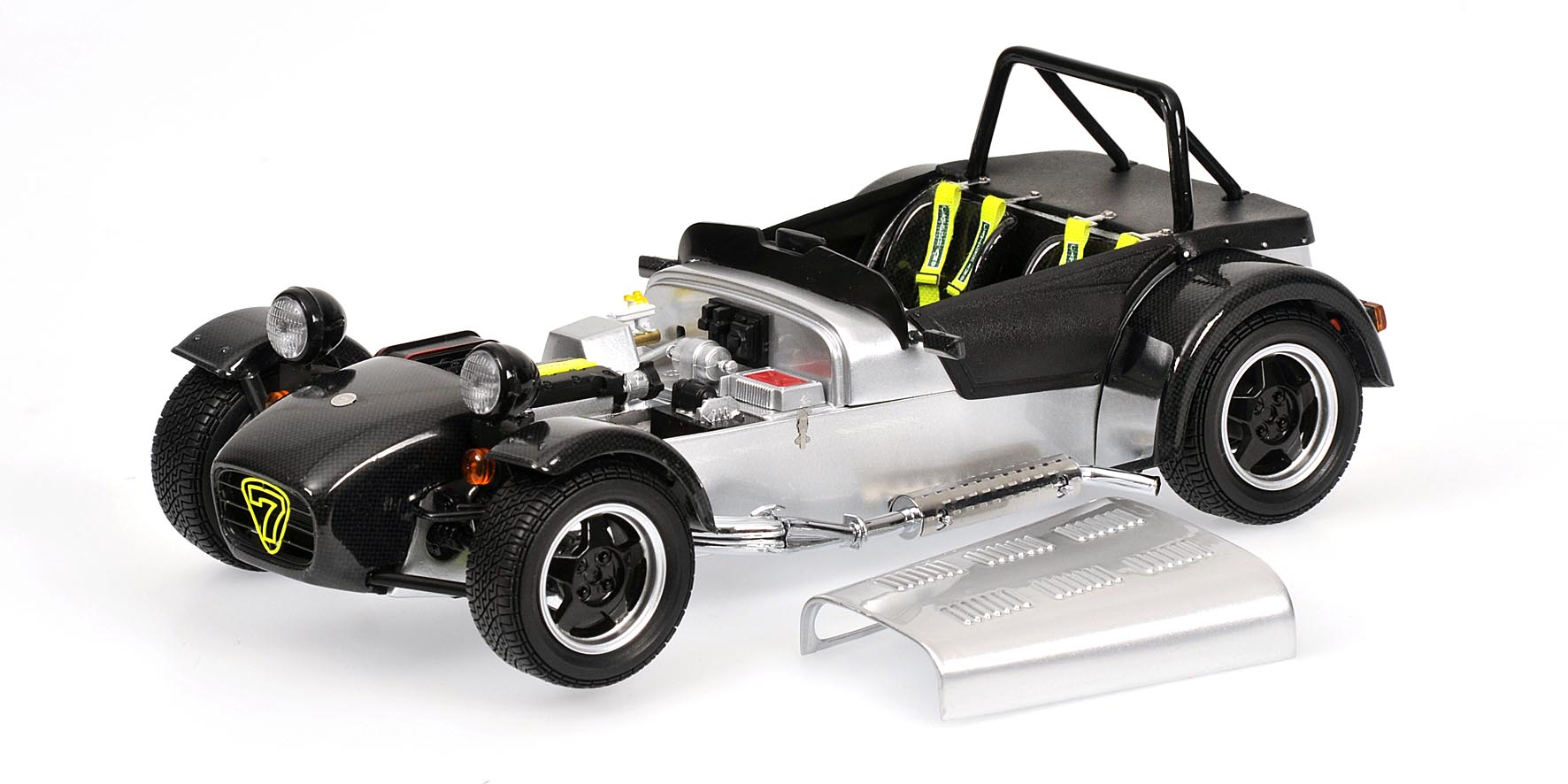 CATERHAM SUPER SEVEN - 'JPE' - SILVER/BLACK (WITH CARBON)