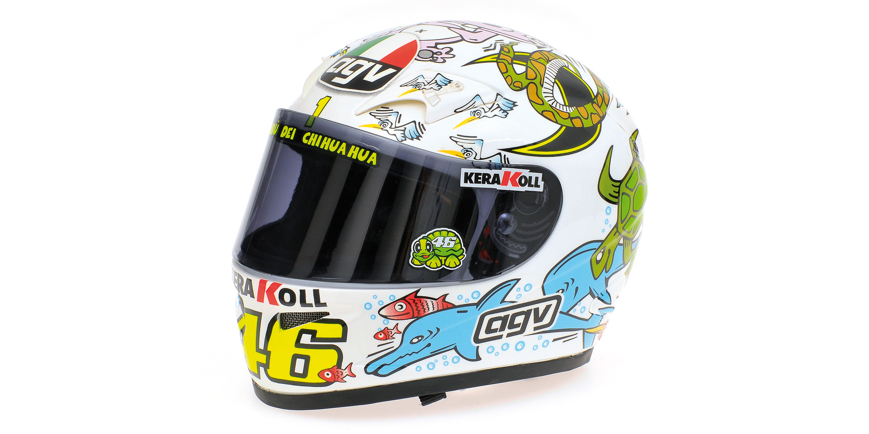 AGV HELMET - VALENTINO ROSSI - WORLD CHAMPION MOTOGP VALENCIA - 2005