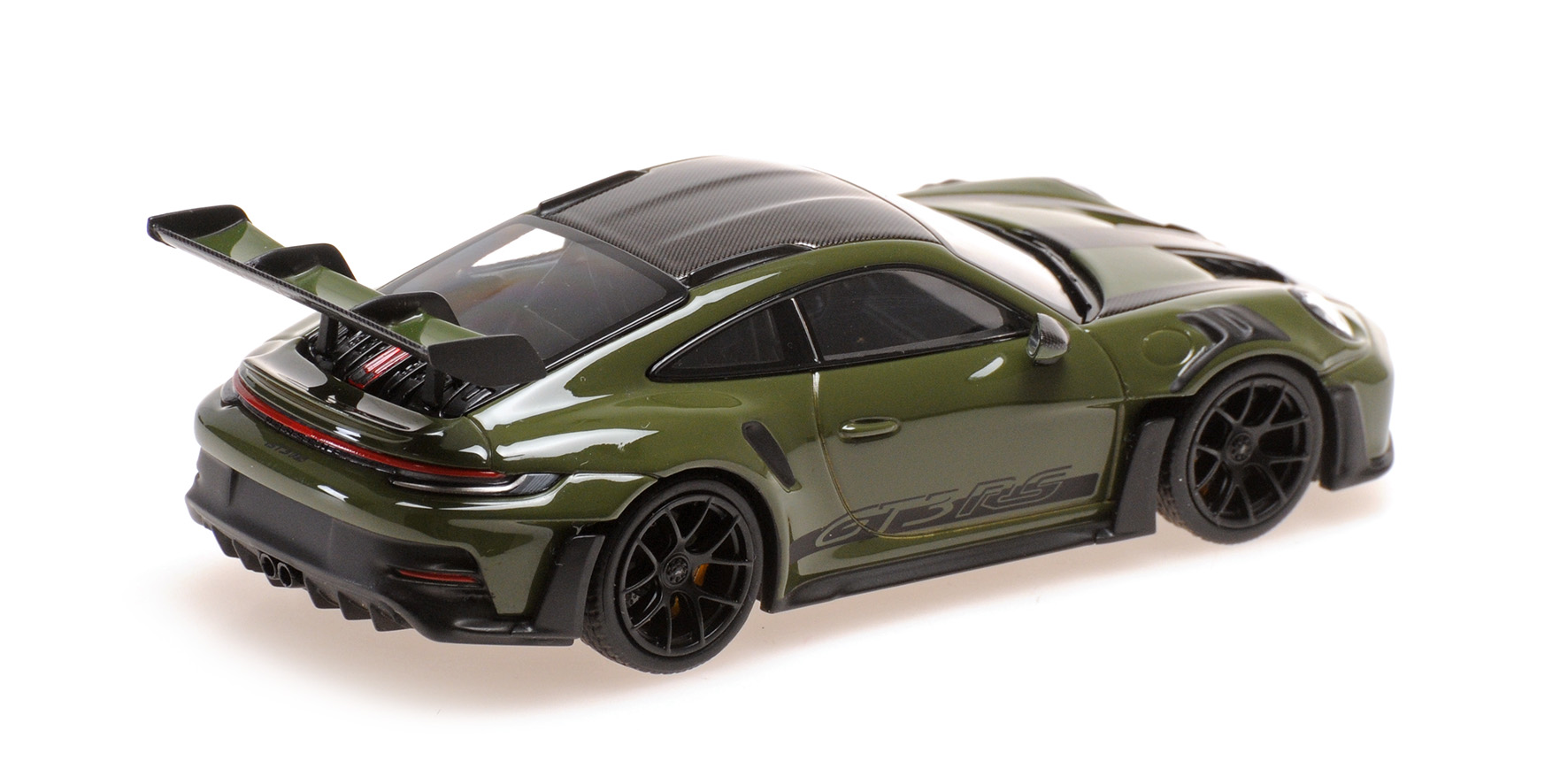PORSCHE 911 (992) GT3RS - 2024 - NATO OLIVE W BLACK WHEELS