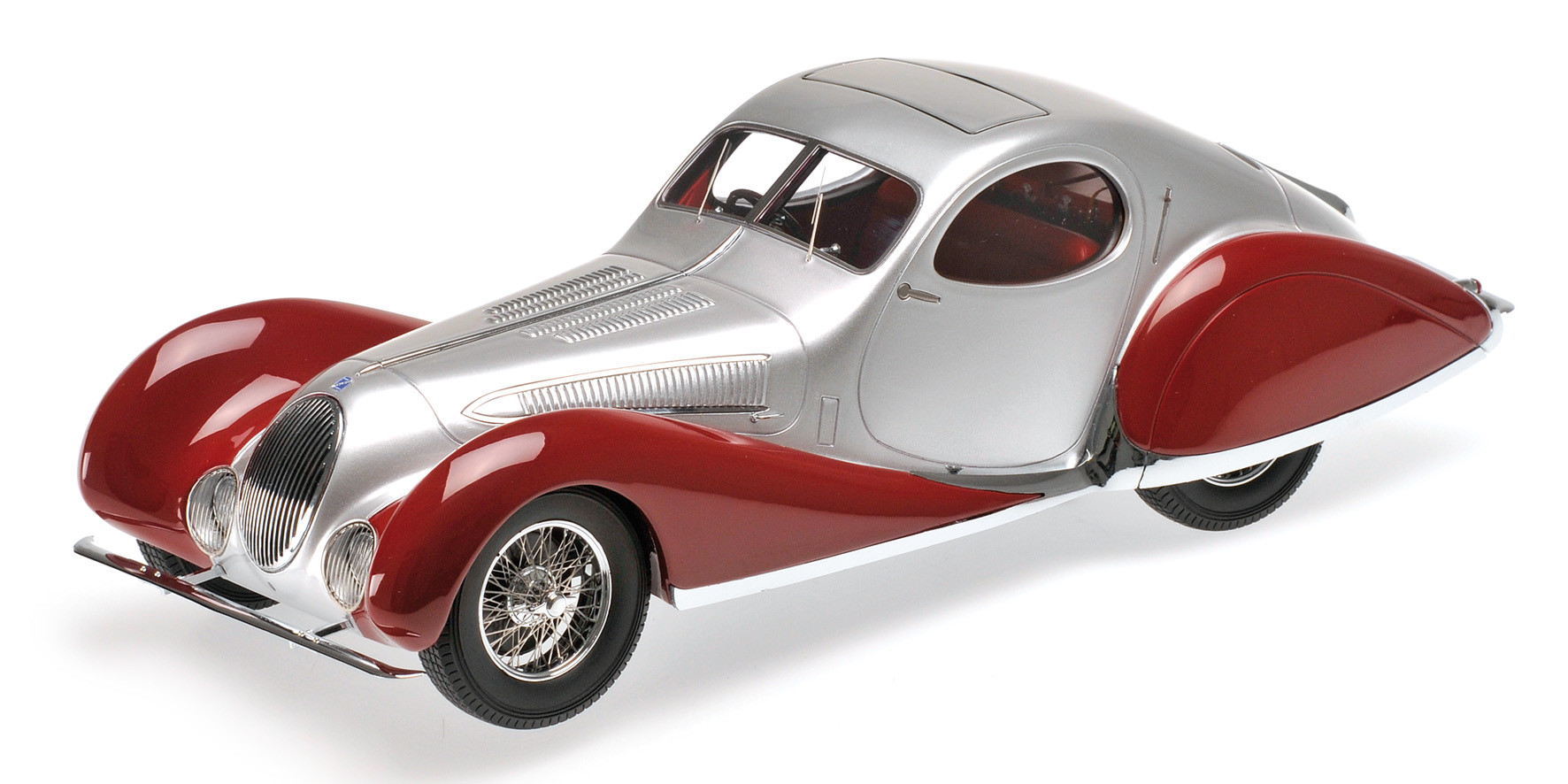 TALBOT LAGO T150-C-SS COUPÉ - 1937 - SILVER/RED
