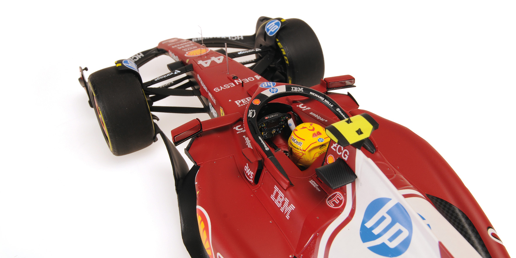 FERRARI SF-25 - LEWIS HAMILTON - WINNER SPRINT CHINA GP 2025 W/DRIVER FIGURINE