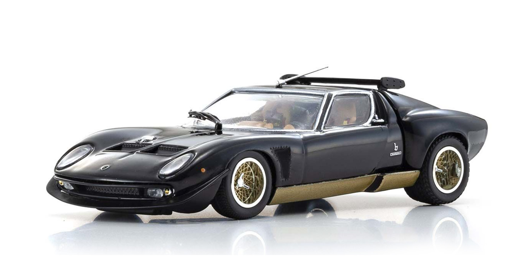 LAMBORGHINI MIURA SVR - BLACK - (03203BKG)